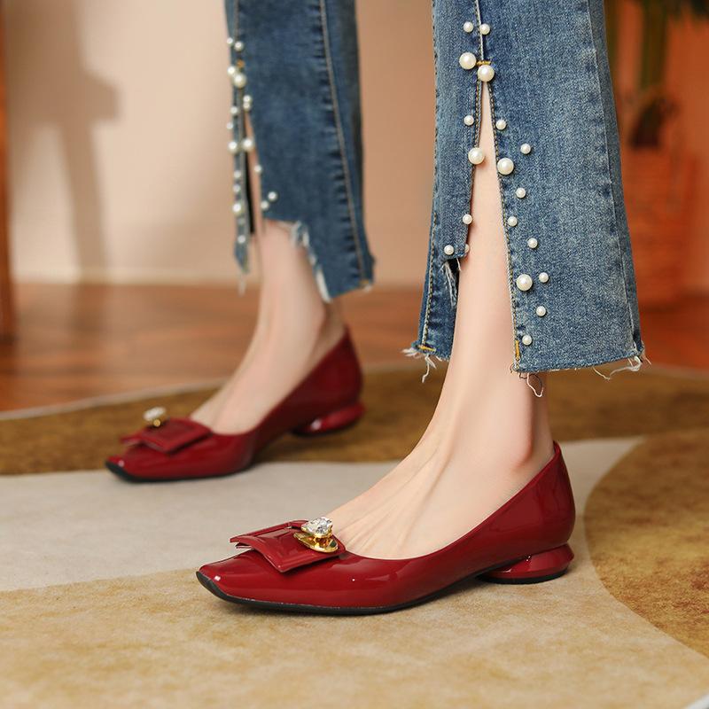 Wedding shoes red Xiuhe shoes rhinestone flat heels women s thick heel leather wedding dress bridal shoes single shoes women 34 бордовый
Wedding shoes red Xiuhe shoes rhinestone flat heels women s thick heel leather wedding dress bridal shoes single shoes women 34 бордовый
