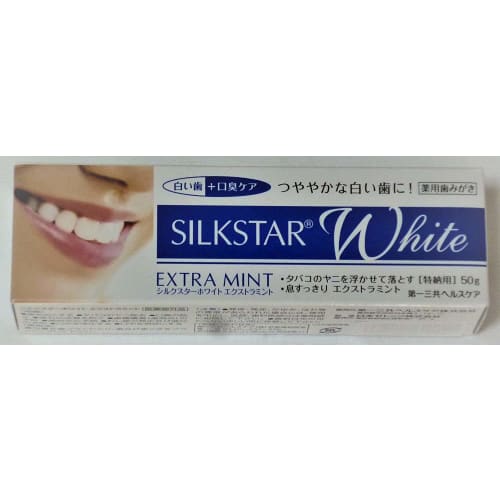 Daiichi Sankyo Healthcare Silk Star White Extra Mint Medicated Toothpaste (Set of 4)
Daiichi Sankyo Healthcare Silk Star White Extra Mint Medicated Toothpaste (Set of 4)