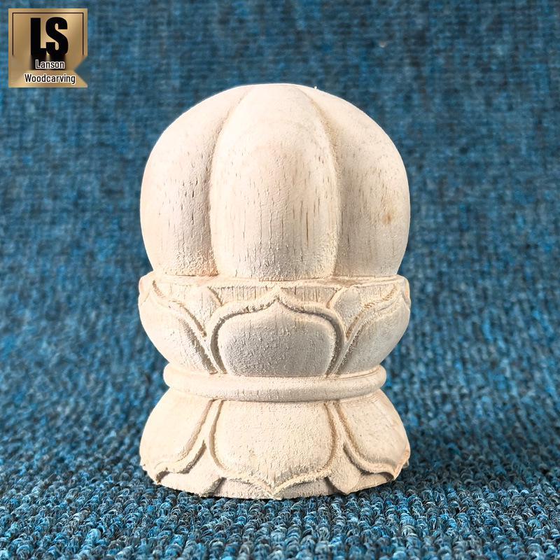 Lotus Base Wood Carving Column: Chinese & European Style Roman Decorative Head
Lotus Base Wood Carving Column: Chinese & European Style Roman Decorative Head