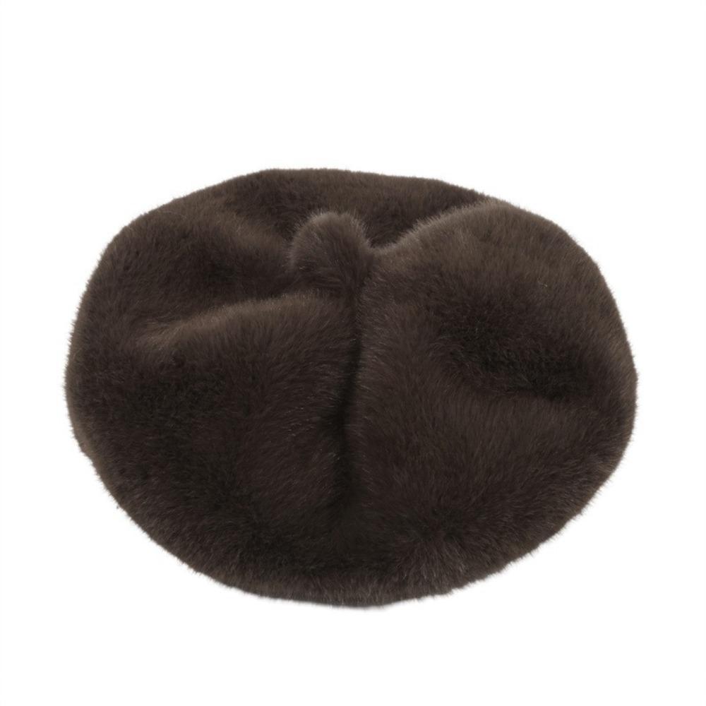Элегантный винтажный берет однотонный пушистой текстуры меховой берет теплая восьмиугольная шляпа для зимнего сезона кофейный
Элегантный винтажный берет однотонный пушистой текстуры меховой берет теплая восьмиугольная шляпа для зимнего сезона кофейный