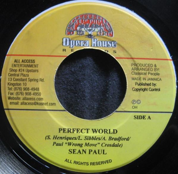 7inch Record SEAN PAUL - Perfect World NONE Opera House 2003 Jamaica Reggae, Ska & Dub Used
7inch Record SEAN PAUL - Perfect World NONE Opera House 2003 Jamaica Reggae, Ska & Dub Used