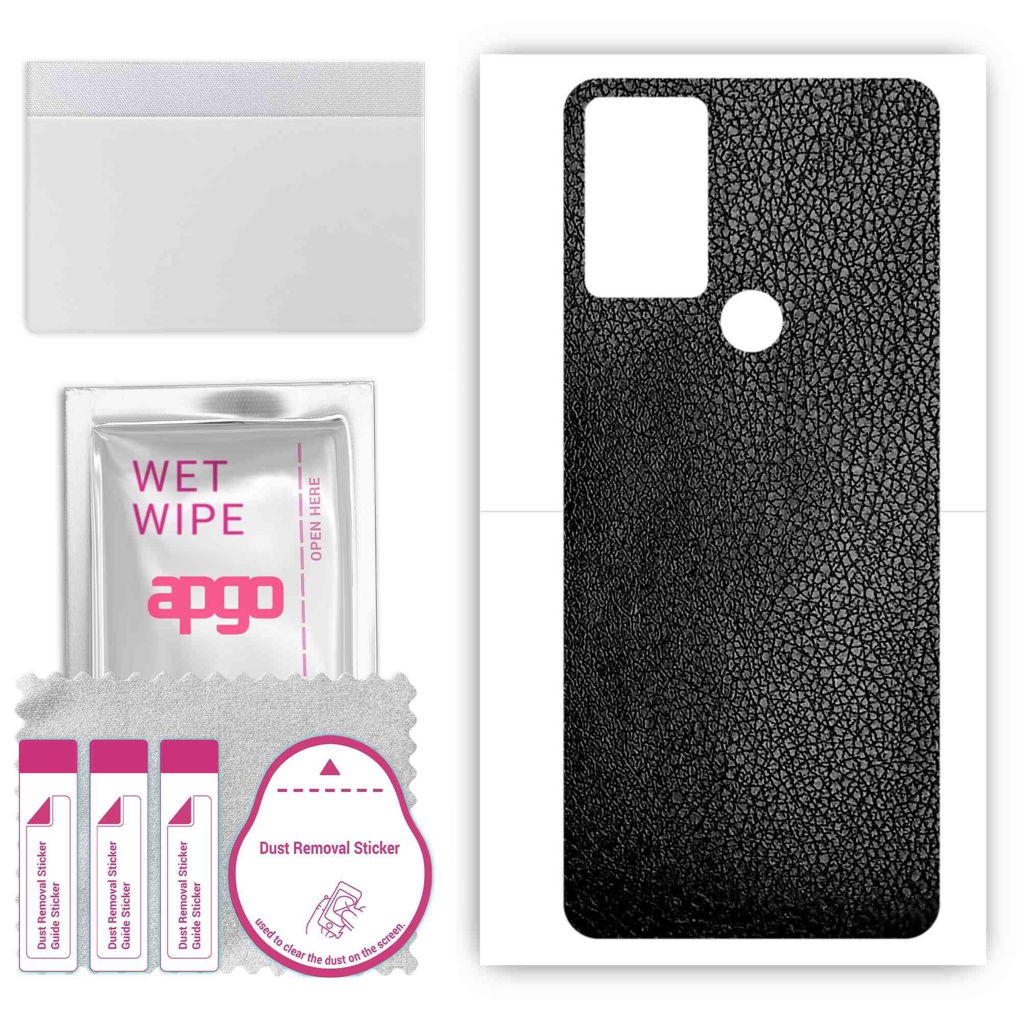 Apgo Protective Skin Sticker for the back compatible with Alcatel 1V 2021, Wrap Film, Foil, Vinyl - Pattern Black Leather
Apgo Protective Skin Sticker for the back compatible with Alcatel 1V 2021, Wrap Film, Foil, Vinyl - Pattern Black Leather