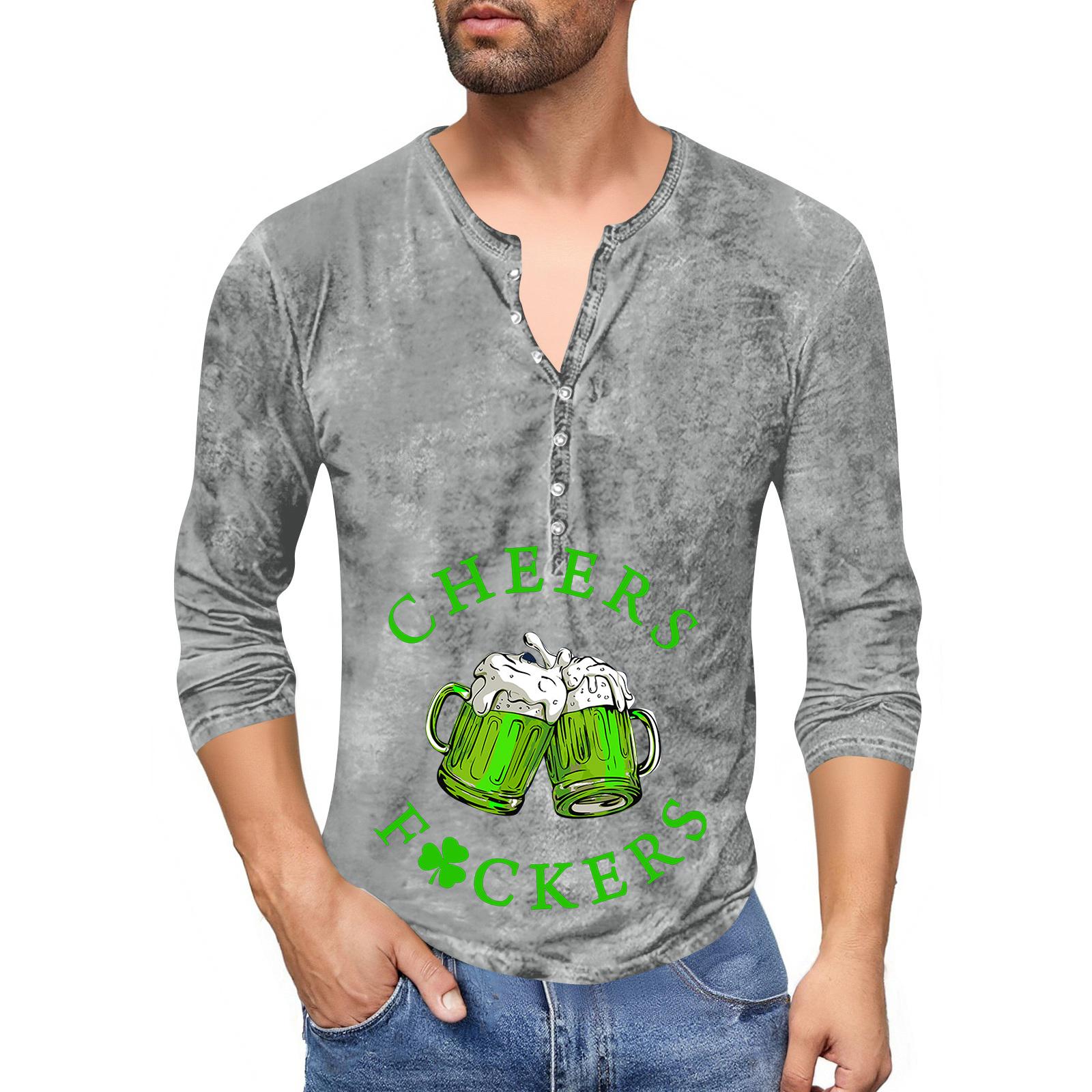 Men S Printed T-Shirt Outdoor Retro Button Loose Long Sleeve Top XL
Men S Printed T-Shirt Outdoor Retro Button Loose Long Sleeve Top XL