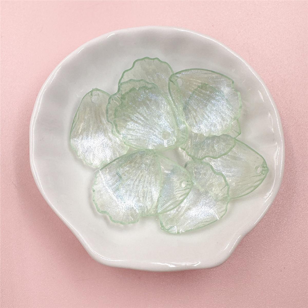 10 шт. 19*23 мм акриловые прозрачные бусины-лепестки цветов для изготовления ювелирных изделий, материалы из бисера зелёный
10 шт. 19*23 мм акриловые прозрачные бусины-лепестки цветов для изготовления ювелирных изделий, материалы из бисера зелёный