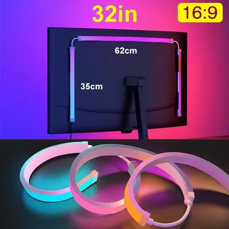 Світлодіодні RGB стрічки з синхронізацією для монітора 24-34 дюйми, живлення від USB, підсвічування для захоплення зображення, атмосферні вогні для ігрової кімнати, декору столу 32in
Світлодіодні RGB стрічки з синхронізацією для монітора 24-34 дюйми, живлення від USB, підсвічування для захоплення зображення, атмосферні вогні для ігрової кімнати, декору столу 32in