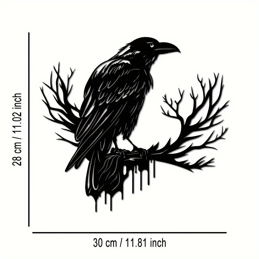 Artistic Crow And Tree Wall Decor Made Of Iron Perfect For Living Room Bedroom And Dining Room With Gothic Style
Artistic Crow And Tree Wall Decor Made Of Iron Perfect For Living Room Bedroom And Dining Room With Gothic Style