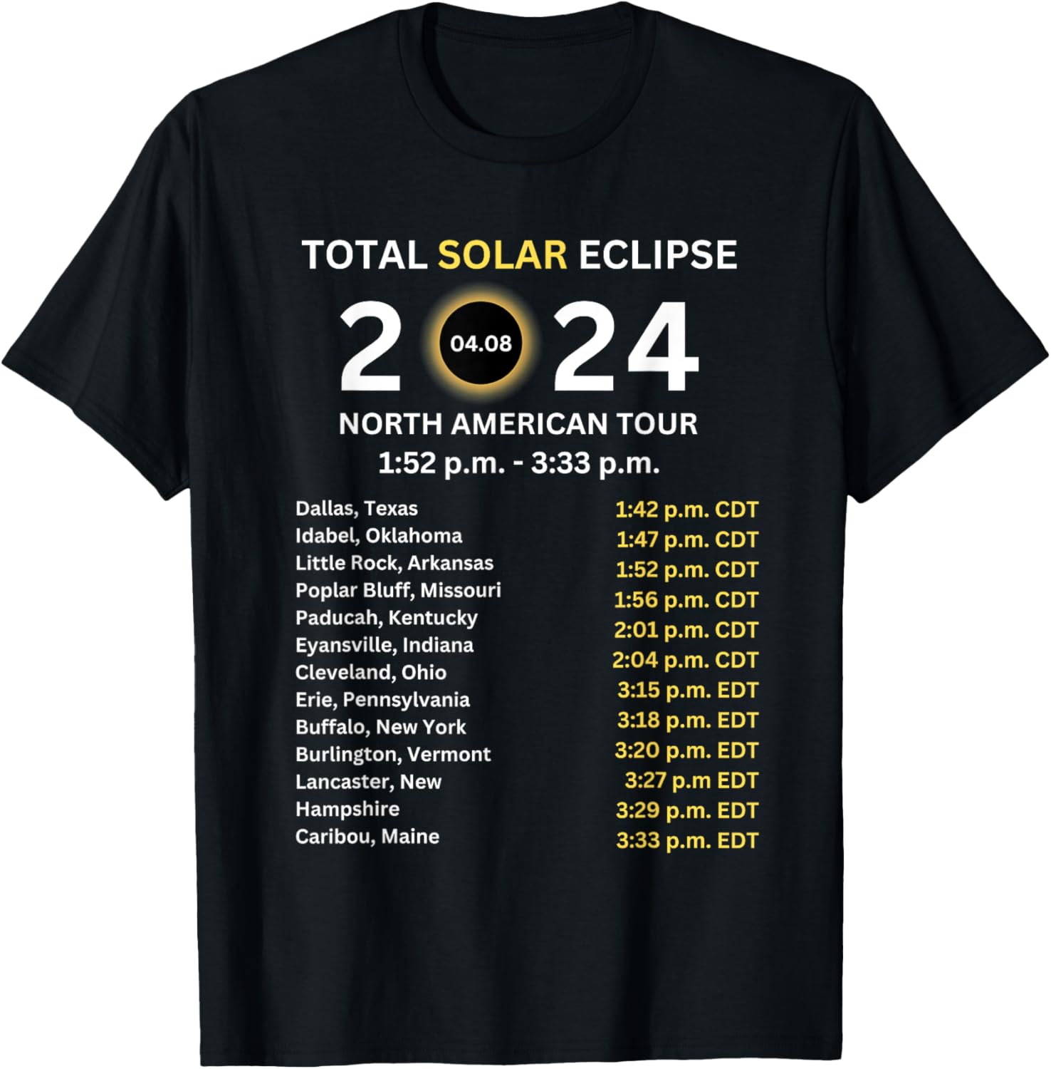 2024 Total Solar Eclipse April 8 Path Of The Eclipse Group T-Shirt S разноцветный
2024 Total Solar Eclipse April 8 Path Of The Eclipse Group T-Shirt S разноцветный