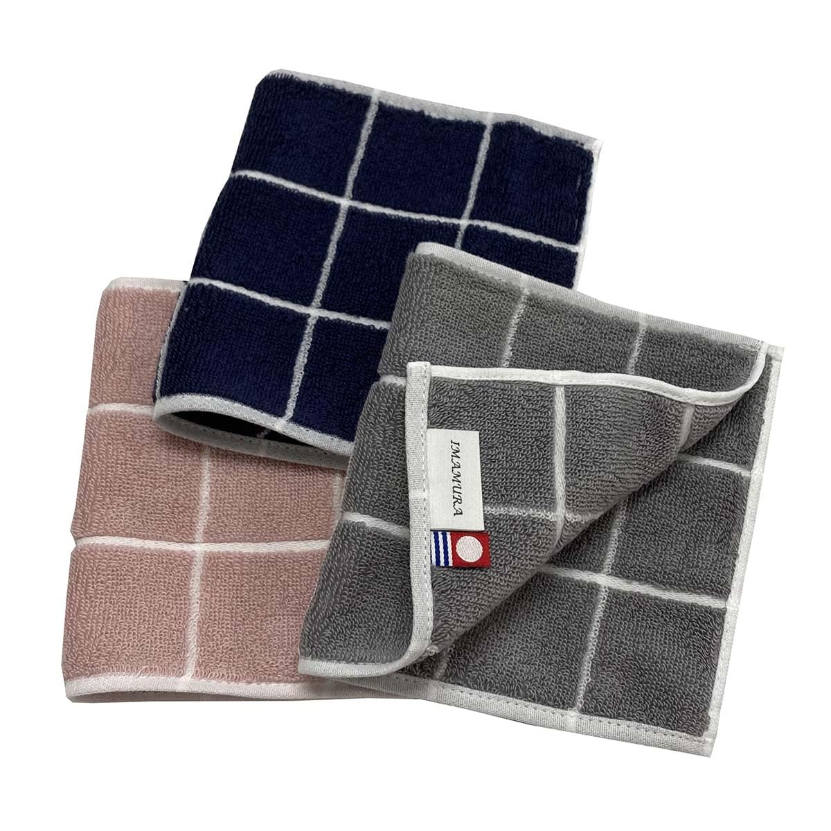 Imabari Towel Half Handkerchiefs, Set of 3, Approx. 13x25cm, Graph Check Pattern, Made in Japan, Absorbent (Set of 3 Colors)
Imabari Towel Half Handkerchiefs, Set of 3, Approx. 13x25cm, Graph Check Pattern, Made in Japan, Absorbent (Set of 3 Colors)