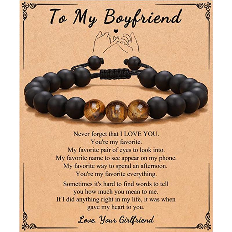 Popular Tiger Eye Black Matte Beaded Bracelet - Ideal for Birthday or Christmas Gifts
Popular Tiger Eye Black Matte Beaded Bracelet - Ideal for Birthday or Christmas Gifts