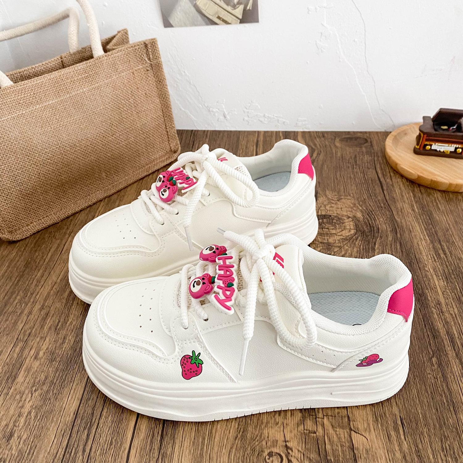 FY-106 strawberry bear accessories platform white shoes women s shoes 2025 spring new leather round head flat baseplate shoes 40
FY-106 strawberry bear accessories platform white shoes women s shoes 2025 spring new leather round head flat baseplate shoes 40