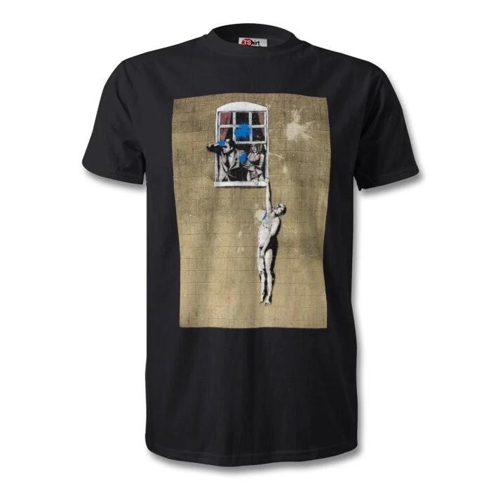 Banksy well hung lover T shirt Bristol street art graffiti tee shirt memorabilia M
Banksy well hung lover T shirt Bristol street art graffiti tee shirt memorabilia M