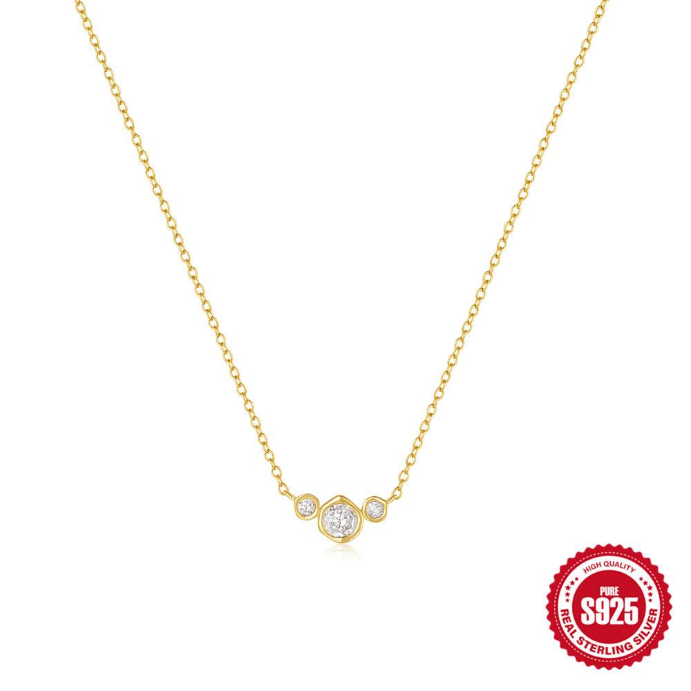 Fashion S925 Sterling Silver Personalized Size Diamond-Encrusted Women Stacked Simple Matching Necklace Collarbone Chain 925 silver золотий
Fashion S925 Sterling Silver Personalized Size Diamond-Encrusted Women Stacked Simple Matching Necklace Collarbone Chain 925 silver золотий