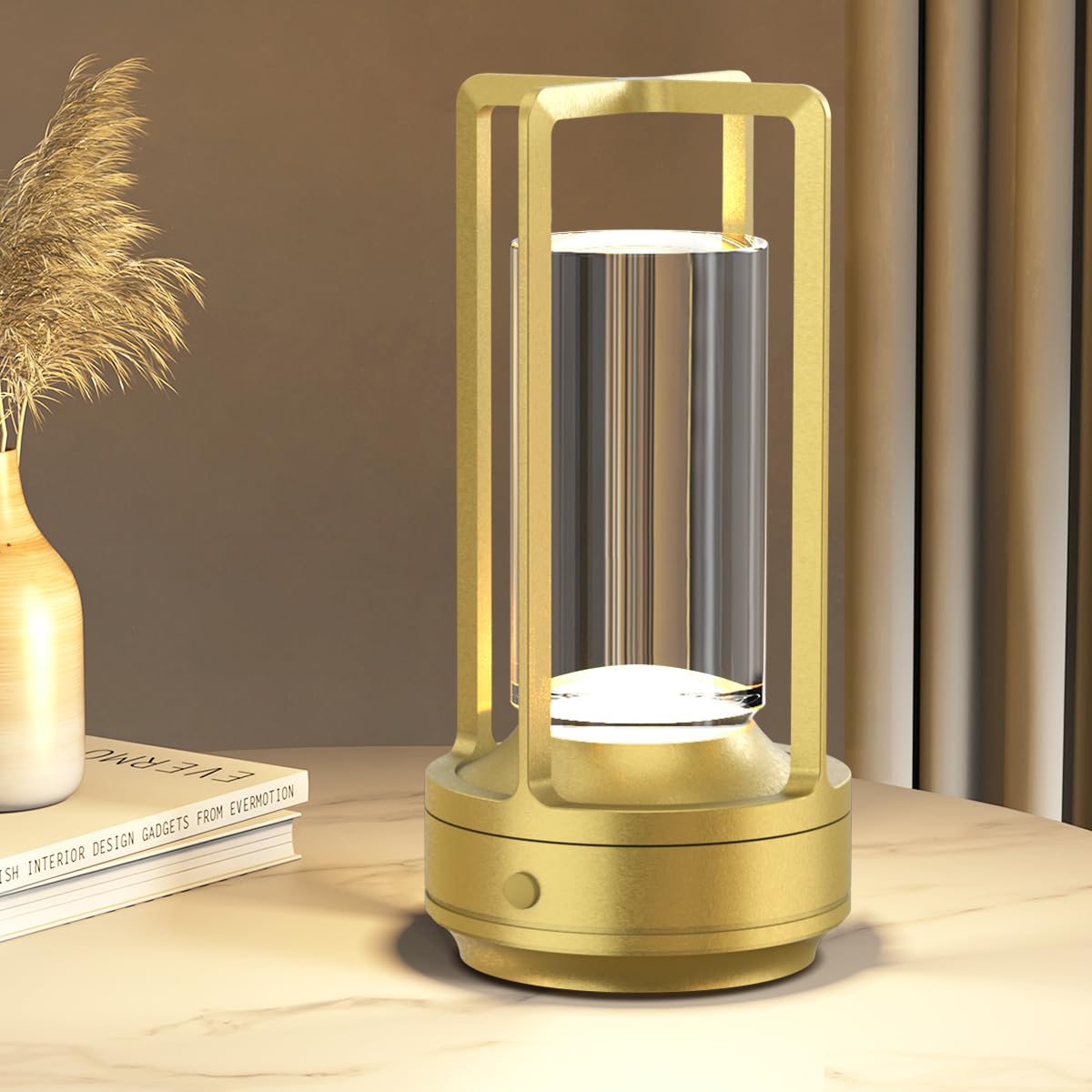 Stylish Hapfish 3000mAh Cordless Table Lamp with Ambient Lighting and Stand [Rechargeable, 3 Color Temperatures, Stepless Dimming, Eye-Friendly,
Stylish Hapfish 3000mAh Cordless Table Lamp with Ambient Lighting and Stand [Rechargeable, 3 Color Temperatures, Stepless Dimming, Eye-Friendly,