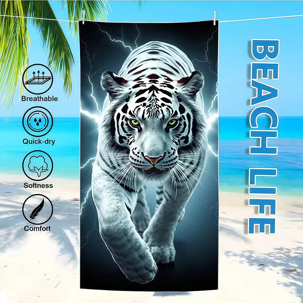 Towel Textile Bathrobe Black Beach Quick-Drying And Lightweight Tiger Portable White Camping Lion Swim Pool Travel W40*H60(CM)
Towel Textile Bathrobe Black Beach Quick-Drying And Lightweight Tiger Portable White Camping Lion Swim Pool Travel W40*H60(CM)