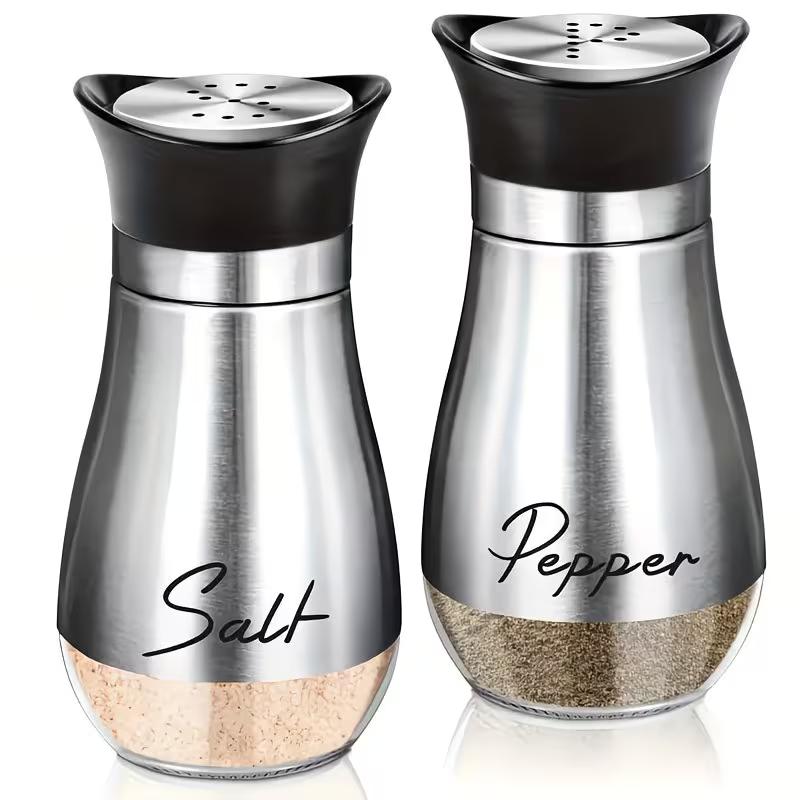 2Pcs Salt and Pepper Shaker Set Glass Spice Bottles with Stainless Steel Lid Refillable Seasoning Containers for Kitchen Dining BBQ срібний
2Pcs Salt and Pepper Shaker Set Glass Spice Bottles with Stainless Steel Lid Refillable Seasoning Containers for Kitchen Dining BBQ срібний