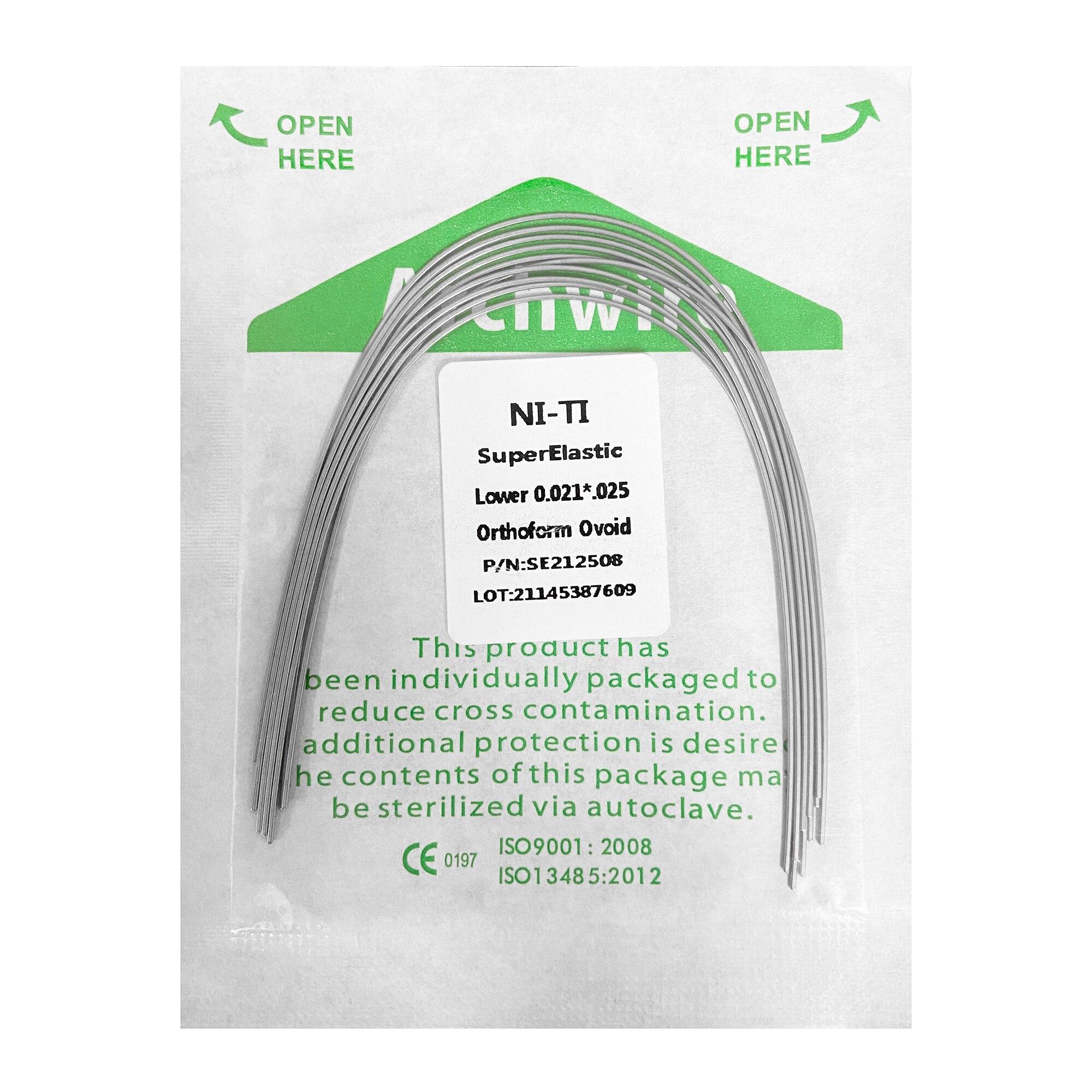 10 шт./упак. ортодонтические стоматологические суперэластичные овоидные нити круглые/прямоугольные арочные проволоки стоматологические нити арочные проволоки Ovoid 21x25 Lower
10 шт./упак. ортодонтические стоматологические суперэластичные овоидные нити круглые/прямоугольные арочные проволоки стоматологические нити арочные проволоки Ovoid 21x25 Lower