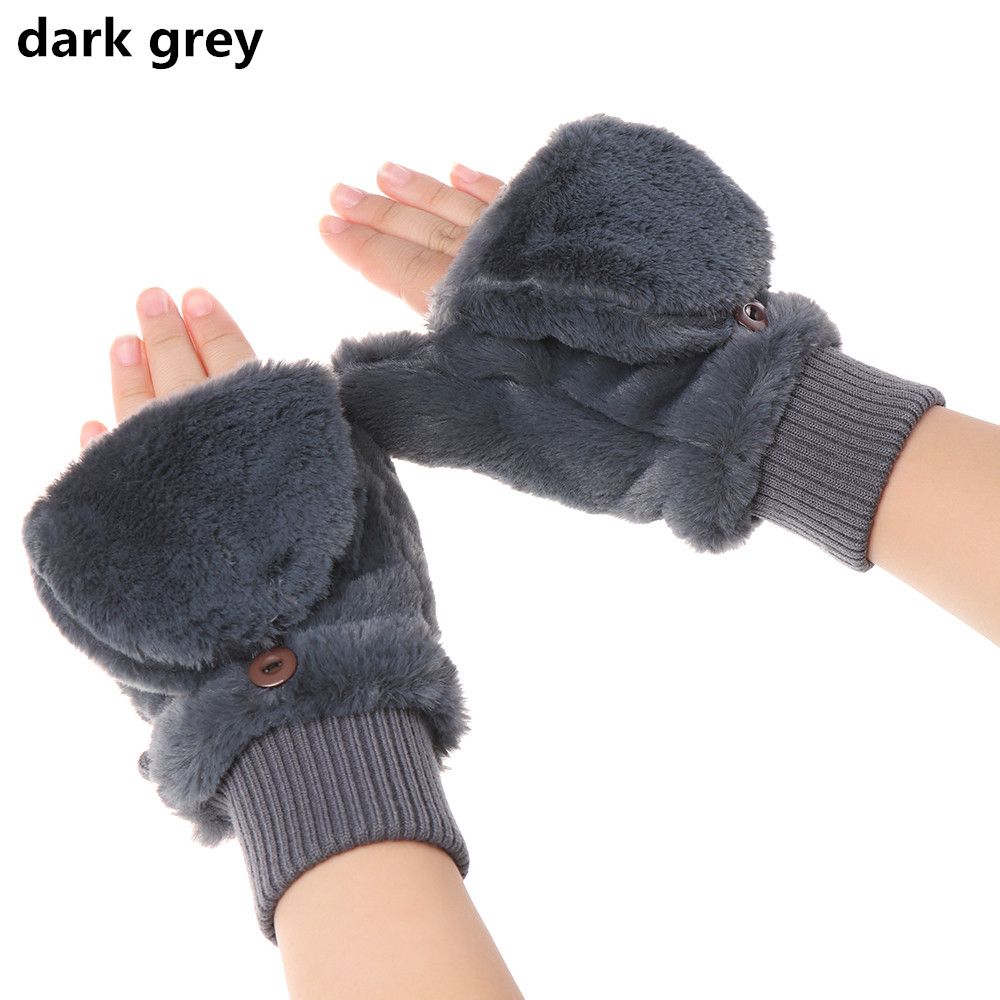 Winter Windproof Soft Stretch Thicken Warm Plush Mittens Flip Type Gloves Faux Fur Gloves темно-сірий колір
Winter Windproof Soft Stretch Thicken Warm Plush Mittens Flip Type Gloves Faux Fur Gloves темно-сірий колір