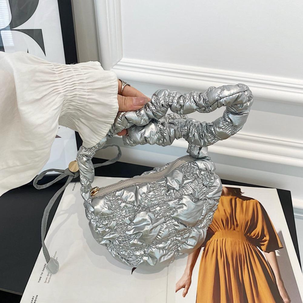 Nylon Pleated Women s Handbag Lightweight Drawstring Crossbody Shoulder Bag Travel серебряный
Nylon Pleated Women s Handbag Lightweight Drawstring Crossbody Shoulder Bag Travel серебряный