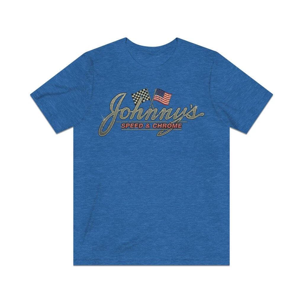 Johnny s Speed & Chrome 1963 Vintage Men s T shirt 3XL
Johnny s Speed & Chrome 1963 Vintage Men s T shirt 3XL