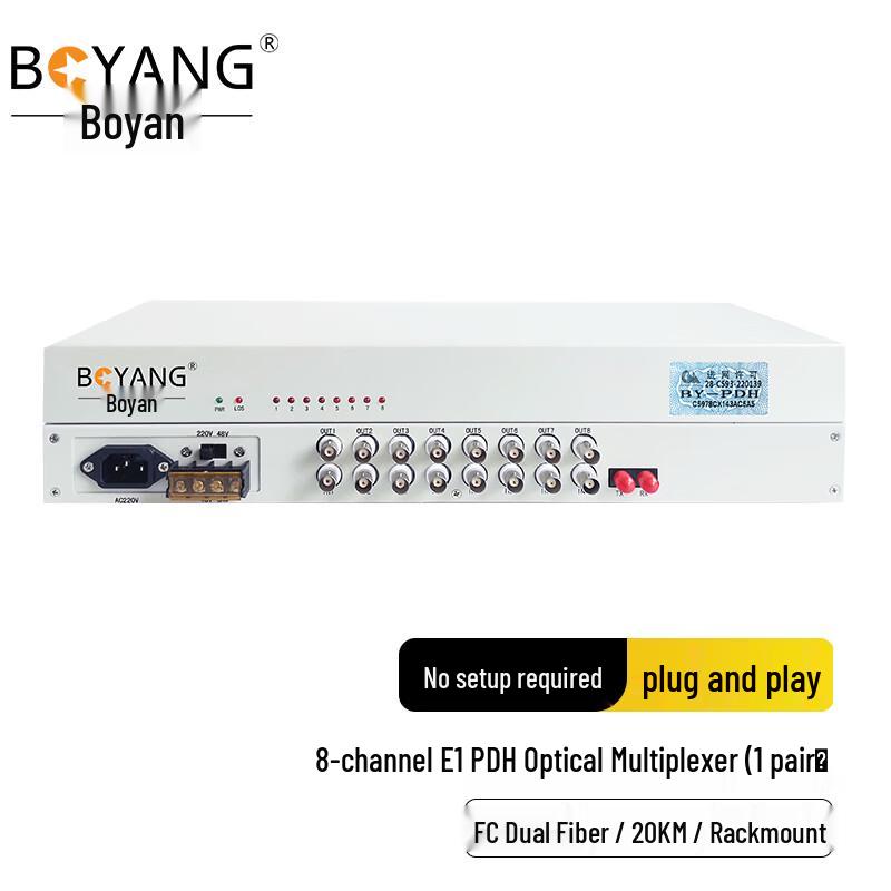 BOYANG 8-Channel E1 PDH Optical Terminal Unit
BOYANG 8-Channel E1 PDH Optical Terminal Unit