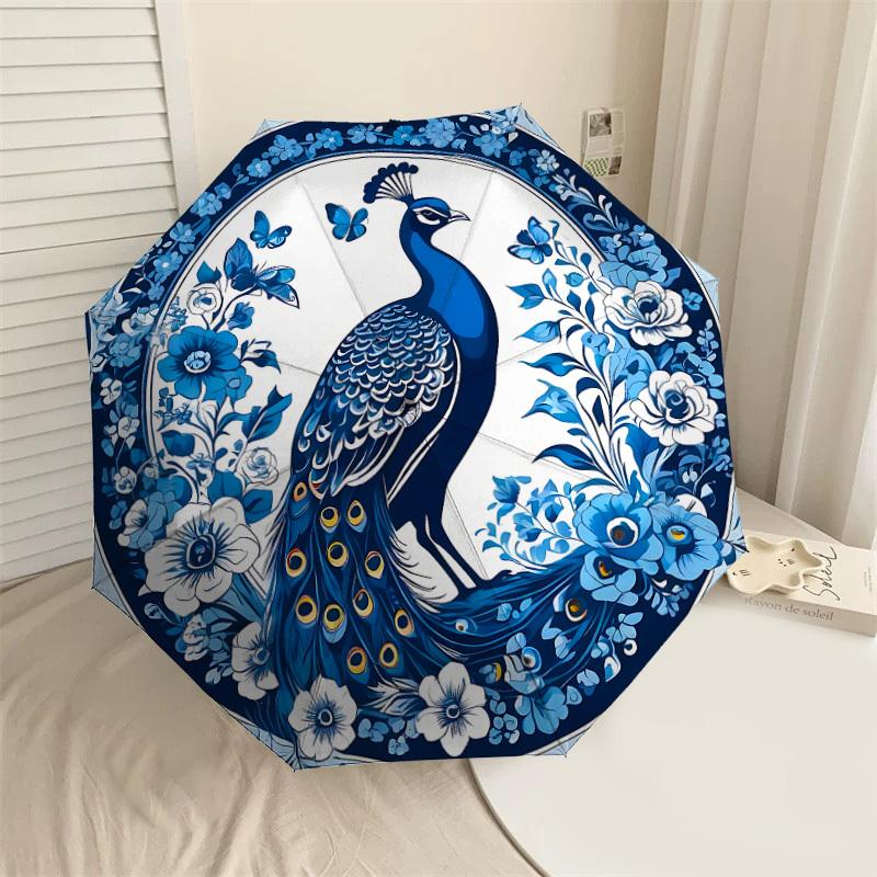 1PC Peacock FlowersAutomatic Open/Close Umbrella with Windproof, 8-Rib Sturdy Canopy, Durable Ribs, Fashionable Design1216A
1PC Peacock FlowersAutomatic Open/Close Umbrella with Windproof, 8-Rib Sturdy Canopy, Durable Ribs, Fashionable Design1216A