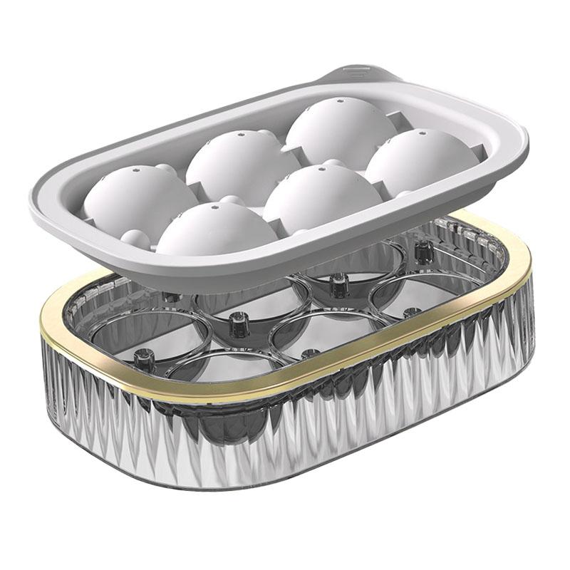 Ice Ball Maker Round Ice Cube Mold Tray for Home Bar Cocktails Bourbon Whiskey Drink Six Balls White
Ice Ball Maker Round Ice Cube Mold Tray for Home Bar Cocktails Bourbon Whiskey Drink Six Balls White