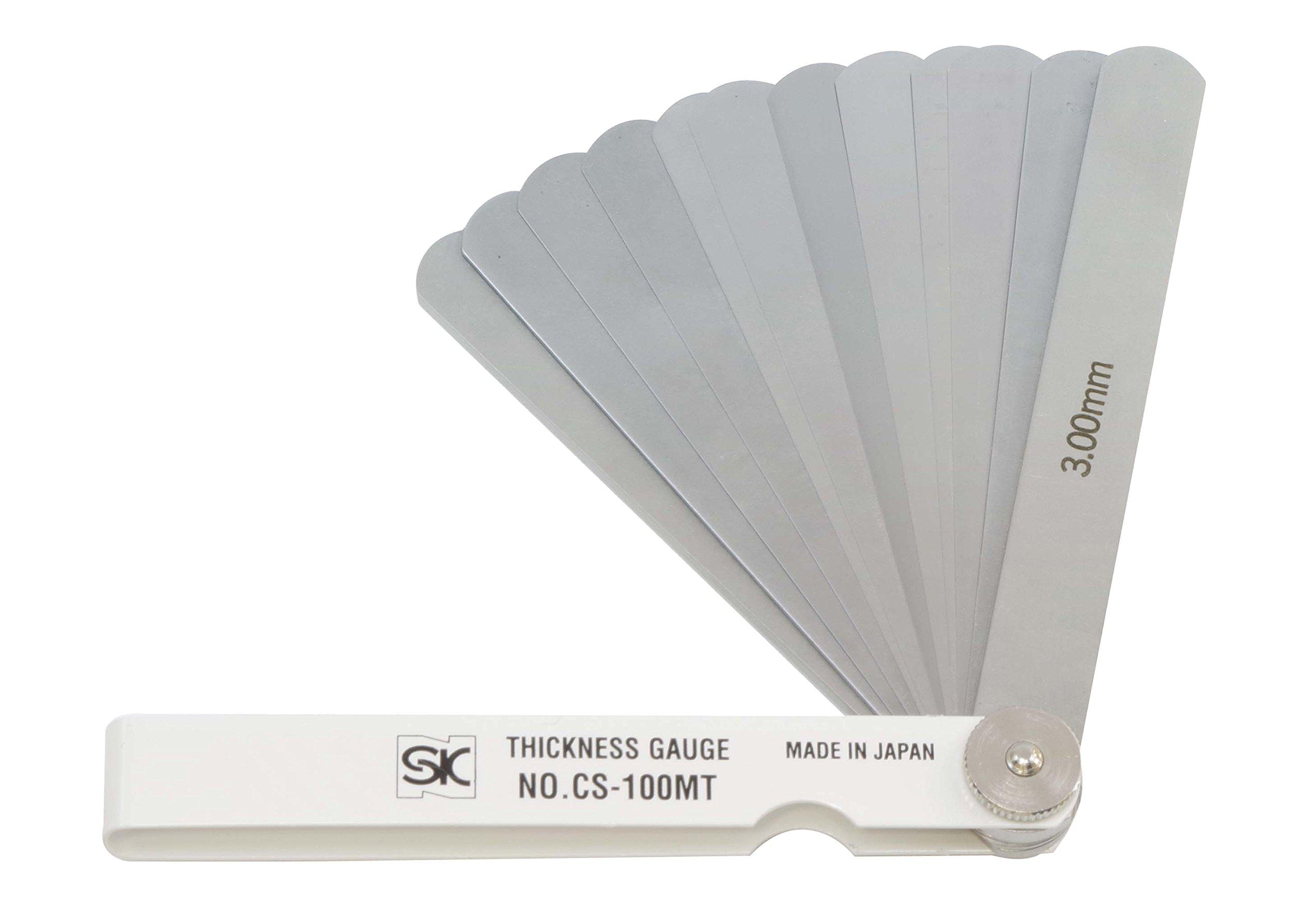 Niigata Seiki SK Made in Japan Thickness Gauge Color Sleeve Type White 12 Pieces 100mm (Gap Gauge) CS-100MT 0.04-3.00mm
Niigata Seiki SK Made in Japan Thickness Gauge Color Sleeve Type White 12 Pieces 100mm (Gap Gauge) CS-100MT 0.04-3.00mm