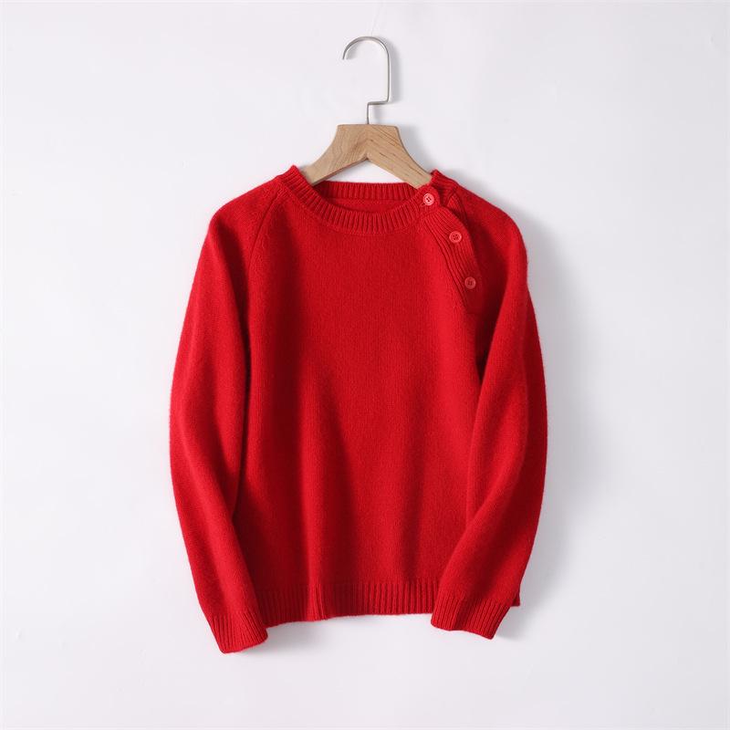 Kids Round Neck 100% Pure Wool Sweater with Shoulder Buttons - Thickened, Warm, and Cozy Base Layer for Boys and Girls 120 китайська червоний колір
Kids Round Neck 100% Pure Wool Sweater with Shoulder Buttons - Thickened, Warm, and Cozy Base Layer for Boys and Girls 120 китайська червоний колір