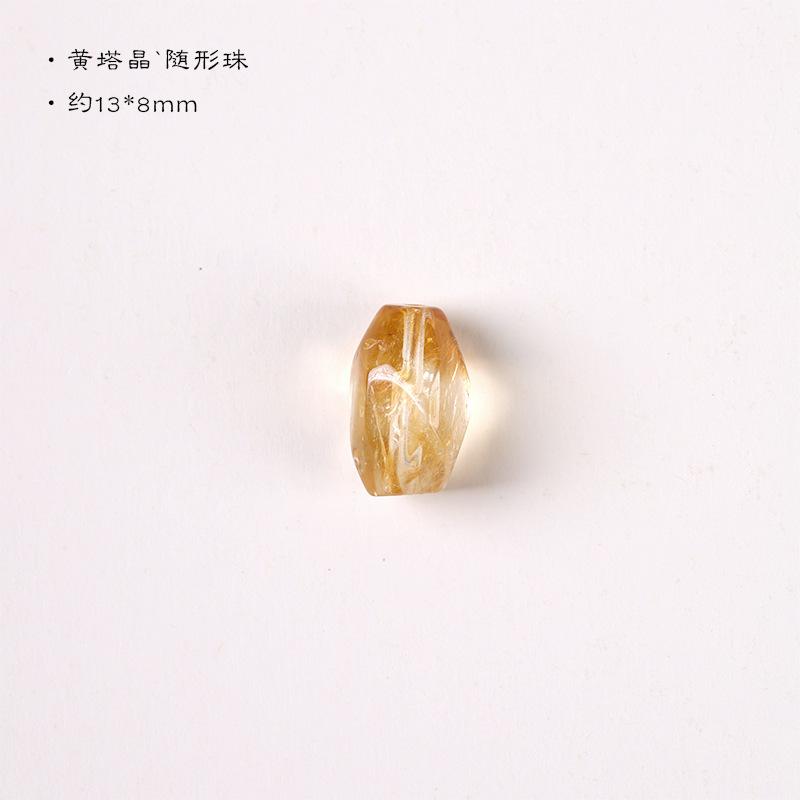 Yellow Tower Crystal Irregular Shaped Loose Stone Accessory, Single Irregular Crystal with Through Hole, Loose Bead Yellow Tower Crystal Irre
Yellow Tower Crystal Irregular Shaped Loose Stone Accessory, Single Irregular Crystal with Through Hole, Loose Bead Yellow Tower Crystal Irre