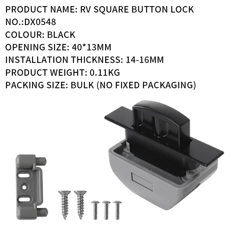 10-Pack Keyless Push Lock - Durable Cabinet Door/Drawer Latch for RV/Camper/Caravan чорний
10-Pack Keyless Push Lock - Durable Cabinet Door/Drawer Latch for RV/Camper/Caravan чорний