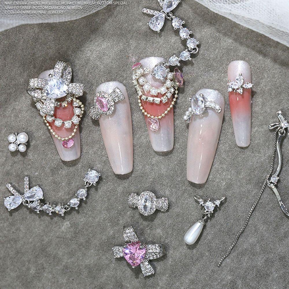 Bowknot Crystal Nail Rhinestones Silver Nail Art Decoration 3D Manicure Jewelry Decorate 10
Bowknot Crystal Nail Rhinestones Silver Nail Art Decoration 3D Manicure Jewelry Decorate 10