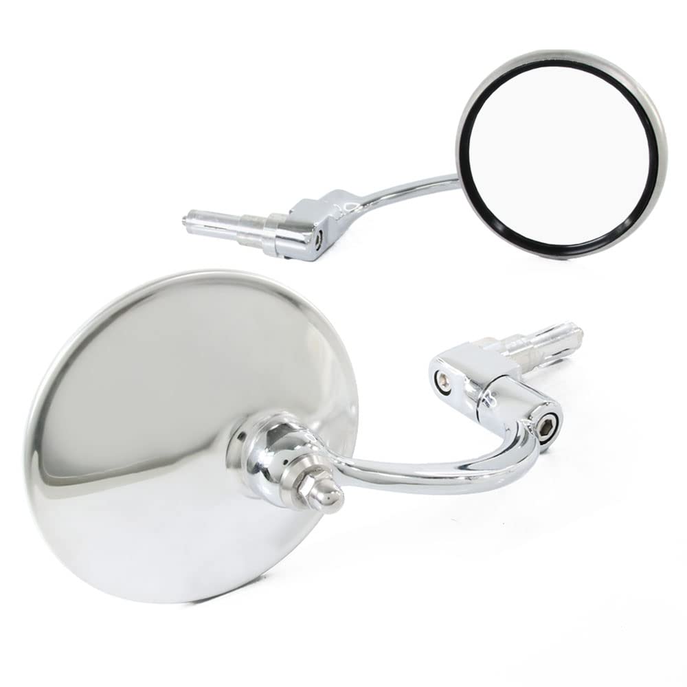 Универсальный круглый зеркала на торцы руля, серебристый, комплект из 2 штук, хромированные,
Универсальный круглый зеркала на торцы руля, серебристый, комплект из 2 штук, хромированные,