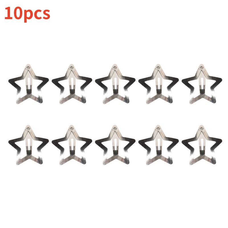 10/30/50pcs Y2K Silver Star Hair Clips for Girls Metal Snap Clip Hairpins Barrettes Hair Grip Jewel Hair Accessories
10/30/50pcs Y2K Silver Star Hair Clips for Girls Metal Snap Clip Hairpins Barrettes Hair Grip Jewel Hair Accessories
