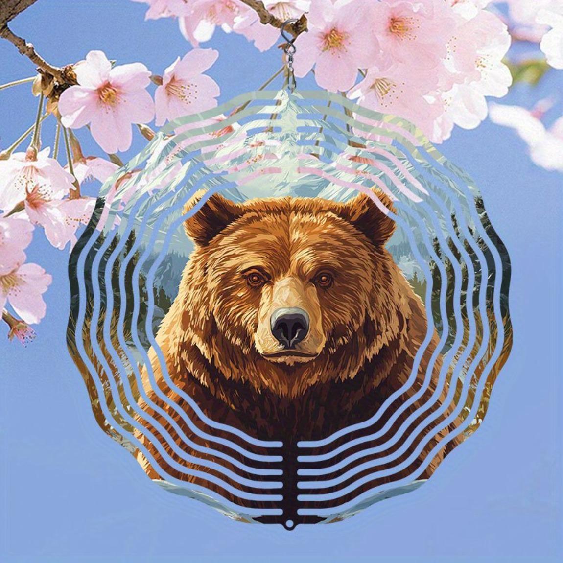 Metal Wind Chime with Rotating Brown Bear Design Outdoor Garden Decor Soothing Wind Powered Sound No Batteries Needed Handcrafted Gift
Metal Wind Chime with Rotating Brown Bear Design Outdoor Garden Decor Soothing Wind Powered Sound No Batteries Needed Handcrafted Gift