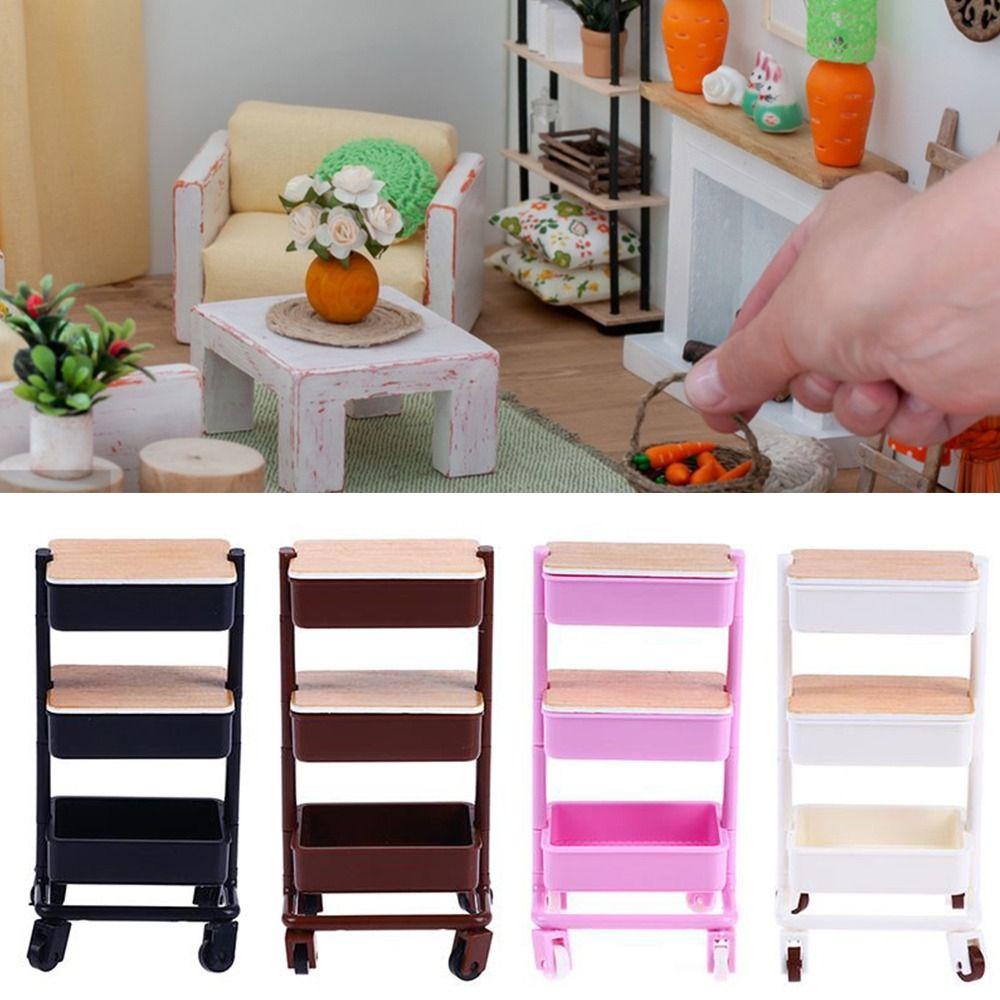 Trolley Three Layers Dollhouse Cart With Woodboard With Wheels Miniature Furniture Storage Rack
Trolley Three Layers Dollhouse Cart With Woodboard With Wheels Miniature Furniture Storage Rack