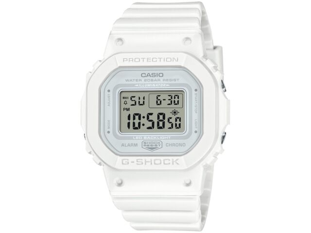 CASIO G-SHOCK GMD-S5600BA-7JF Модель среднего размера, белые женские часы, НОВЫЙ ремешок из смолы
CASIO G-SHOCK GMD-S5600BA-7JF Модель среднего размера, белые женские часы, НОВЫЙ ремешок из смолы