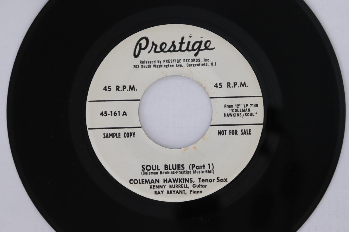 7inch Record COLEMAN HAWKINS , KENNY BURRELL , R - Soul Blues 45161 Prestige 1960 US Jazz Used
7inch Record COLEMAN HAWKINS , KENNY BURRELL , R - Soul Blues 45161 Prestige 1960 US Jazz Used