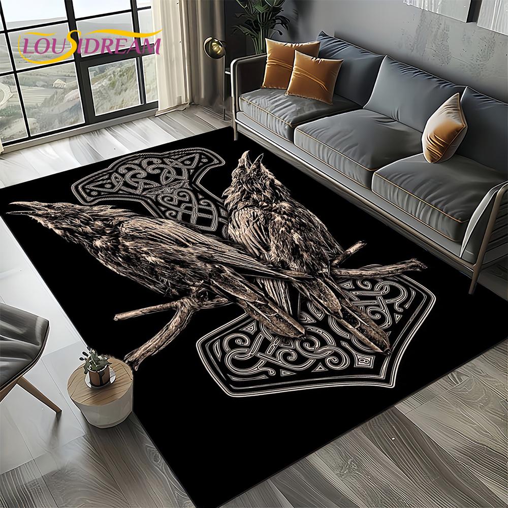 Odin Viking Symbol Valknut Nordic Valhalla Carpet Rug for Living Room Bedroom Home Sofa Decoration,Area Rug Non-slip Floor Mat 40x60cm( 15x23in )
Odin Viking Symbol Valknut Nordic Valhalla Carpet Rug for Living Room Bedroom Home Sofa Decoration,Area Rug Non-slip Floor Mat 40x60cm( 15x23in )