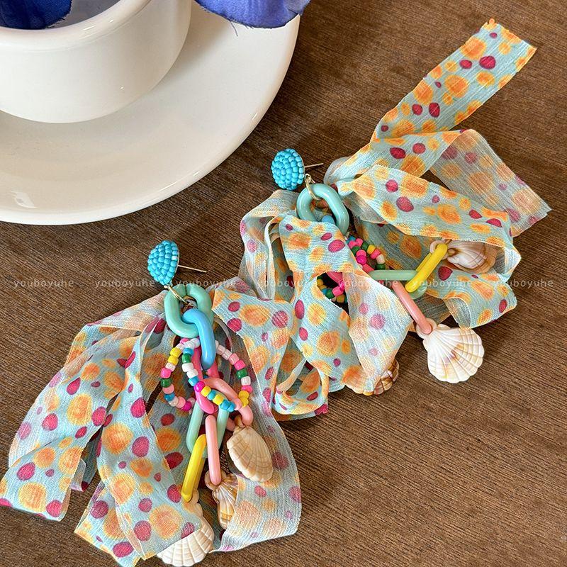 Серьги-ленты из бисера цвета дофамина, женские, преувеличенные, для личности, праздничный стиль, серьги-пусеты, весенне-летние, для фотосессии на морском побережье Color Bows beads earrings-Silver Needle
Серьги-ленты из бисера цвета дофамина, женские, преувеличенные, для личности, праздничный стиль, серьги-пусеты, весенне-летние, для фотосессии на морском побережье Color Bows beads earrings-Silver Needle