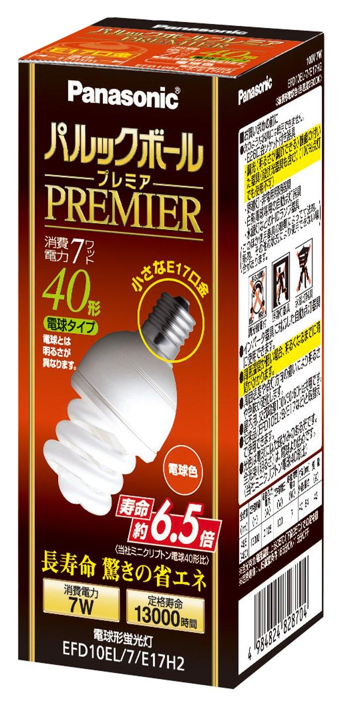 Panasonic Palook Ball Premier D10 type light bulb 40 type type base diameter 17mm light bulb color EFD10EL7E17H2
Panasonic Palook Ball Premier D10 type light bulb 40 type type base diameter 17mm light bulb color EFD10EL7E17H2