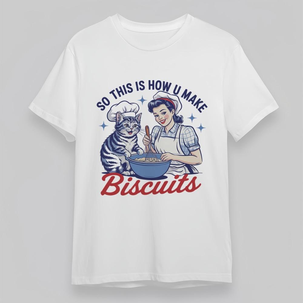 Women s Plus Size Soft Classic T-Shirt So This Is How U Make Biscuits Cat Tee S
Women s Plus Size Soft Classic T-Shirt So This Is How U Make Biscuits Cat Tee S