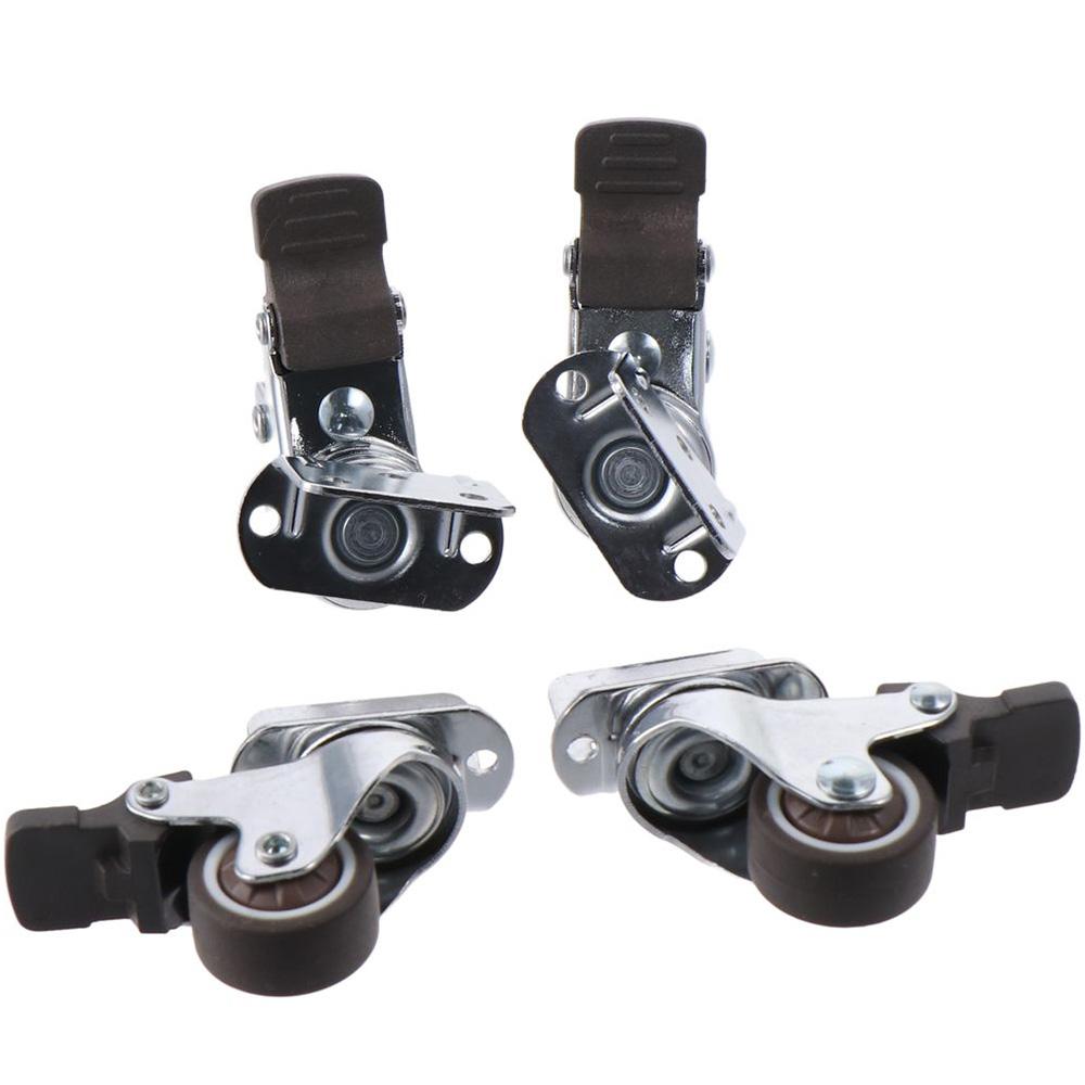 4Pcs Small Swivel Plate Caster Side Mount Castors with Brakes 1 Casters Wheels Furniture
4Pcs Small Swivel Plate Caster Side Mount Castors with Brakes 1 Casters Wheels Furniture