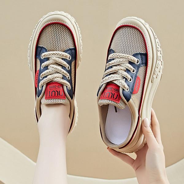 Summer half set white shoes for students to increase height breathable board shoes for leisure 35 червоний
Summer half set white shoes for students to increase height breathable board shoes for leisure 35 червоний