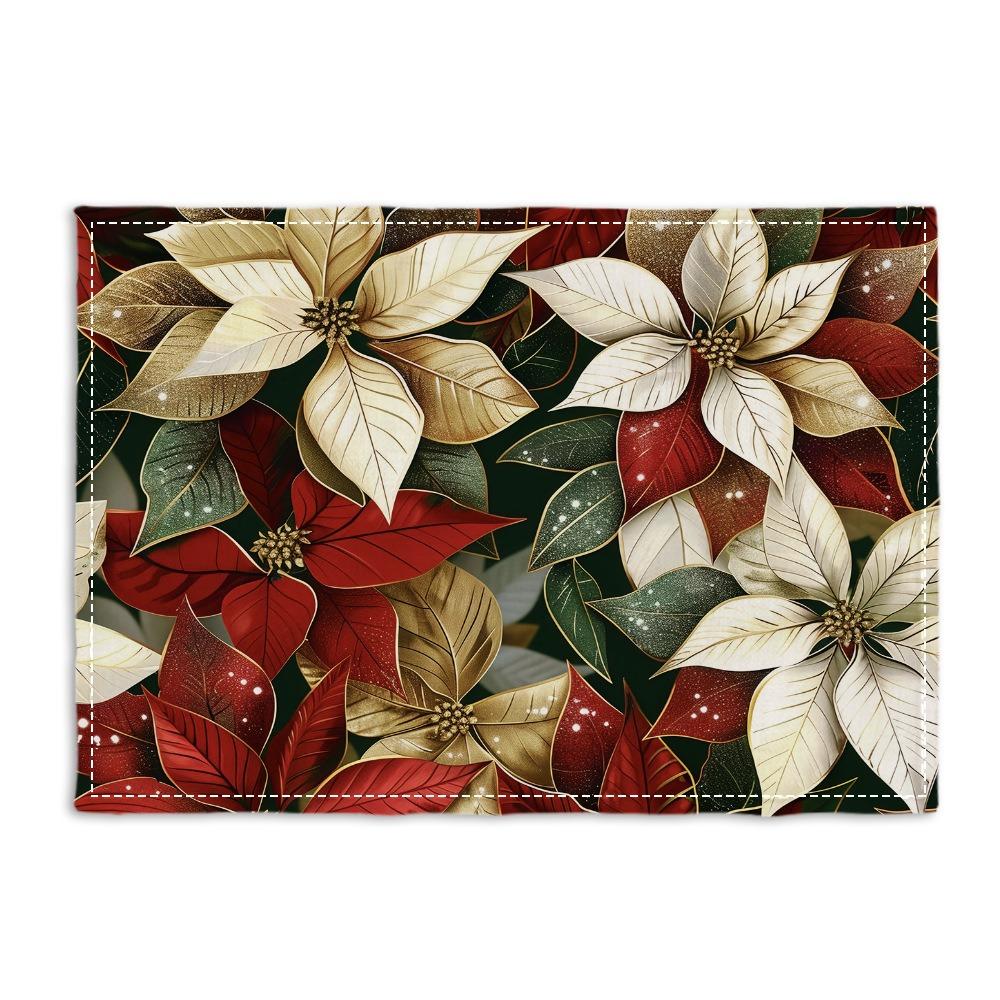 4/6/8Pcs Christmas Poinsettia Placemats Set Machine Washable Table Mats Indoor Gatherings Seasonal Table Decor 4Pcs-30X45cm(12X18in
4/6/8Pcs Christmas Poinsettia Placemats Set Machine Washable Table Mats Indoor Gatherings Seasonal Table Decor 4Pcs-30X45cm(12X18in