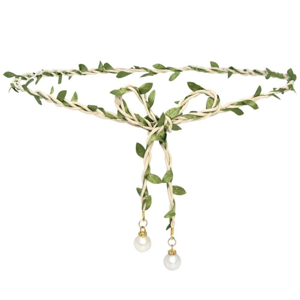 Богемная кожаная плетеная поясная цепочка с жемчугом, украшение для платья, украшение для пальто белый
Богемная кожаная плетеная поясная цепочка с жемчугом, украшение для платья, украшение для пальто белый