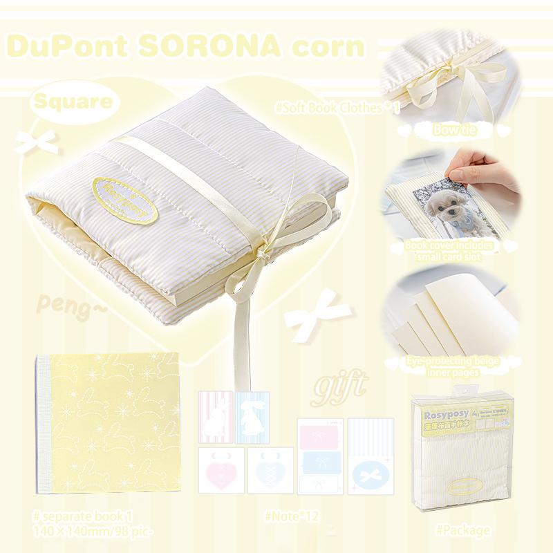 Lace-up And Bow-knot Handbook High-looking Cotton-filled Canvas Ribbon Notebook Girl s Handbook Kawaii School Stationery
Lace-up And Bow-knot Handbook High-looking Cotton-filled Canvas Ribbon Notebook Girl s Handbook Kawaii School Stationery