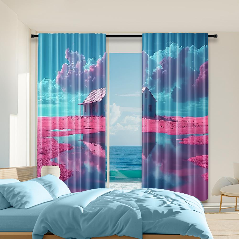 Set Of 2 Versatile Polyester Transparent Curtains Home Decoration House Use Bedrooms Living Rooms Curtain For Room Made W100*H70(CM)-Hooks&2PCS
Set Of 2 Versatile Polyester Transparent Curtains Home Decoration House Use Bedrooms Living Rooms Curtain For Room Made W100*H70(CM)-Hooks&2PCS