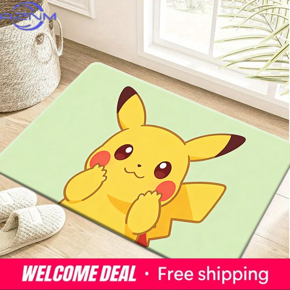 Cute Pokemon Pikachu Cartoon Print Doormat Anti-slip Absorbent Floor Mat for Home Entrance Bedroom Living Room Decor 40cm x 60cm
Cute Pokemon Pikachu Cartoon Print Doormat Anti-slip Absorbent Floor Mat for Home Entrance Bedroom Living Room Decor 40cm x 60cm