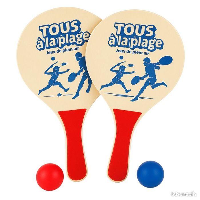 Set de 2 Raquettes de Plage avec 2 Balles Jeu Estival en Bois Léger Idéal pour Enfants et Adultes Activités
Set de 2 Raquettes de Plage avec 2 Balles Jeu Estival en Bois Léger Idéal pour Enfants et Adultes Activités
