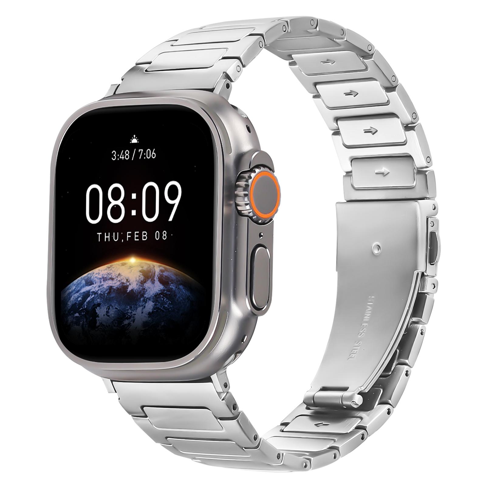 Metal Watch Band for Apple Watch Series 10 9 8 7 SE 6 5 4 3 2 1 42mm 41mm 40mm 38mm Adjustable Watch Strap Silver
Metal Watch Band for Apple Watch Series 10 9 8 7 SE 6 5 4 3 2 1 42mm 41mm 40mm 38mm Adjustable Watch Strap Silver